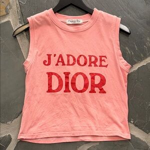 Christian Dior Pink Sleeveless Top sz M